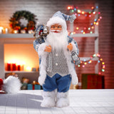 Maxbell Santa Claus Figurine Collectible Christmas Doll for Holiday Office Fireplace