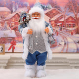 Maxbell Santa Claus Figurine Collectible Christmas Doll for Holiday Office Fireplace
