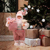 Maxbell Santa Claus Figure Decorative Cute Christmas Decoration for Party Shop Table 30CM