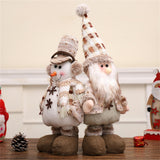 Maxbell Christmas Figurine Decorative Xmas Ornament for New Year Farmhouse Xmas Tree Snowman