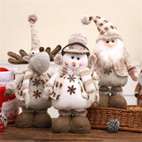 Maxbell Christmas Figurine Decorative Xmas Ornament for New Year Farmhouse Xmas Tree Snowman