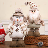 Maxbell Christmas Figurine Decorative Xmas Ornament for New Year Farmhouse Xmas Tree Snowman
