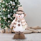 Maxbell Christmas Figurine Decorative Xmas Ornament for New Year Farmhouse Xmas Tree Snowman