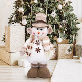 Maxbell Christmas Figurine Decorative Xmas Ornament for New Year Farmhouse Xmas Tree Snowman