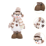 Maxbell Christmas Figurine Decorative Xmas Ornament for New Year Farmhouse Xmas Tree Snowman