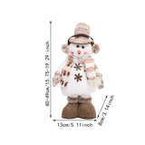 Maxbell Christmas Figurine Decorative Xmas Ornament for New Year Farmhouse Xmas Tree Snowman