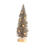 Mini Christmas Tree Miniature Christmas Tree with Christmas Ball for Desktop 20cmx6.5cm