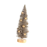 Mini Christmas Tree Miniature Christmas Tree with Christmas Ball for Desktop 20cmx6.5cm