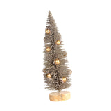 Mini Christmas Tree Miniature Christmas Tree with Christmas Ball for Desktop 20cmx6.5cm