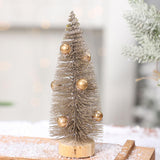 Mini Christmas Tree Miniature Christmas Tree with Christmas Ball for Desktop 20cmx6.5cm