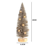 Mini Christmas Tree Miniature Christmas Tree with Christmas Ball for Desktop 20cmx6.5cm