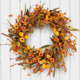 Maxbell Thanksgiving Flower Wreath Indoor Fall Wreath for Fireplace Stairs Farmhouse