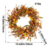 Maxbell Thanksgiving Flower Wreath Indoor Fall Wreath for Fireplace Stairs Farmhouse