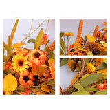 Maxbell Thanksgiving Flower Wreath Indoor Fall Wreath for Fireplace Stairs Farmhouse