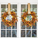 Maxbell Thanksgiving Flower Wreath Indoor Fall Wreath for Fireplace Stairs Farmhouse