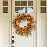 Maxbell Thanksgiving Flower Wreath Indoor Fall Wreath for Fireplace Stairs Farmhouse