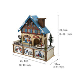 Maxbell Christmas Music Box DIY Self Assembly Crafting for Office Farmhouse Birthday
