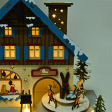 Maxbell Christmas Music Box DIY Self Assembly Crafting for Office Farmhouse Birthday