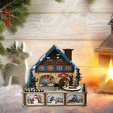 Maxbell Christmas Music Box DIY Self Assembly Crafting for Office Farmhouse Birthday