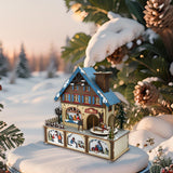 Maxbell Christmas Music Box DIY Self Assembly Crafting for Office Farmhouse Birthday