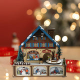 Maxbell Christmas Music Box DIY Self Assembly Crafting for Office Farmhouse Birthday
