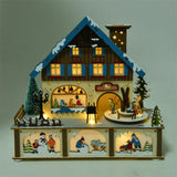 Maxbell Christmas Music Box DIY Self Assembly Crafting for Office Farmhouse Birthday