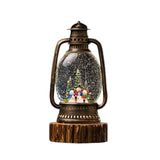Maxbell Christmas Snow Globes Lantern Cute Xmas Ornament for Indoor Home Decor Gifts