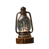 Maxbell Christmas Snow Globes Lantern Cute Xmas Ornament for Indoor Home Decor Gifts