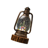 Maxbell Christmas Snow Globes Lantern Cute Xmas Ornament for Indoor Home Decor Gifts