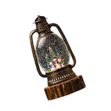Maxbell Christmas Snow Globes Lantern Cute Xmas Ornament for Indoor Home Decor Gifts
