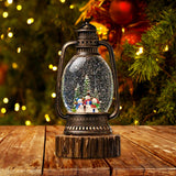 Maxbell Christmas Snow Globes Lantern Cute Xmas Ornament for Indoor Home Decor Gifts