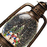 Maxbell Christmas Snow Globes Lantern Cute Xmas Ornament for Indoor Home Decor Gifts