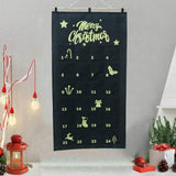 Christmas Advent Calendar DIY Household Organizer for Holiday Party Supplies Black