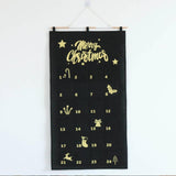 Christmas Advent Calendar DIY Household Organizer for Holiday Party Supplies Black