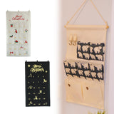 Christmas Advent Calendar DIY Household Organizer for Holiday Party Supplies Black