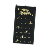 Christmas Advent Calendar DIY Household Organizer for Holiday Party Supplies Black