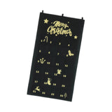 Christmas Advent Calendar DIY Household Organizer for Holiday Party Supplies Black