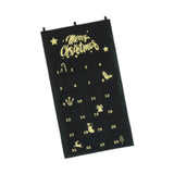 Christmas Advent Calendar DIY Household Organizer for Holiday Party Supplies Black