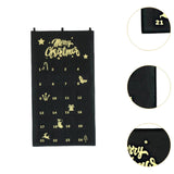 Christmas Advent Calendar DIY Household Organizer for Holiday Party Supplies Black