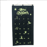 Christmas Advent Calendar DIY Household Organizer for Holiday Party Supplies Black