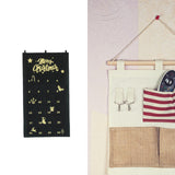 Christmas Advent Calendar DIY Household Organizer for Holiday Party Supplies Black