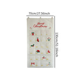 Christmas Advent Calendar DIY Household Organizer for Holiday Party Supplies White