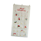 Christmas Advent Calendar DIY Household Organizer for Holiday Party Supplies White