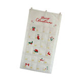 Christmas Advent Calendar DIY Household Organizer for Holiday Party Supplies White