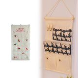 Christmas Advent Calendar DIY Household Organizer for Holiday Party Supplies White