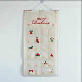 Christmas Advent Calendar DIY Household Organizer for Holiday Party Supplies White