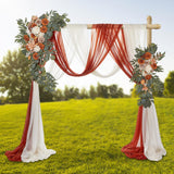 2x Wedding Arch Flowers Artificial Flower for Window Backdrop Valentines Day