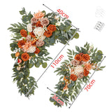 2x Wedding Arch Flowers Artificial Flower for Window Backdrop Valentines Day