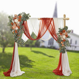 2x Wedding Arch Flowers Artificial Flower for Window Backdrop Valentines Day