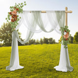 2x Wedding Arch Artificial Flowers for Ceremony Wedding Background Reception